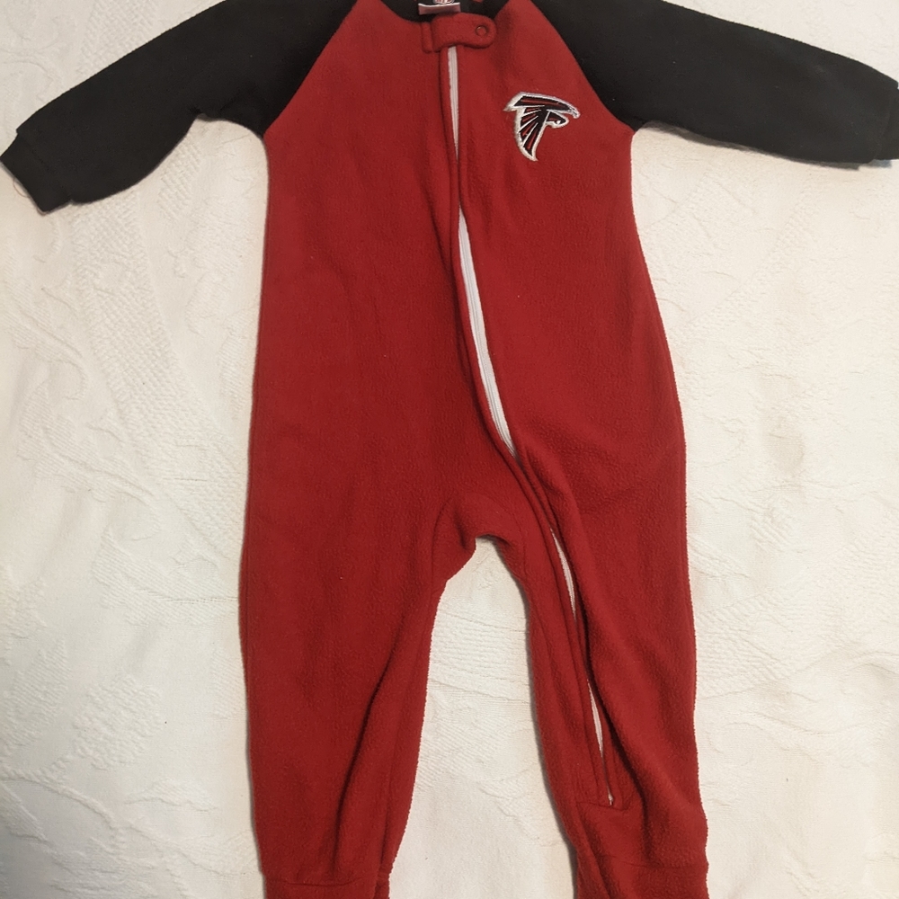 ATL Falcons footie and onesie jersey